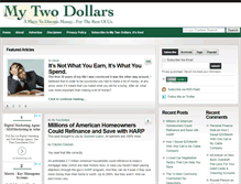 Tablet Screenshot of mytwodollars.com